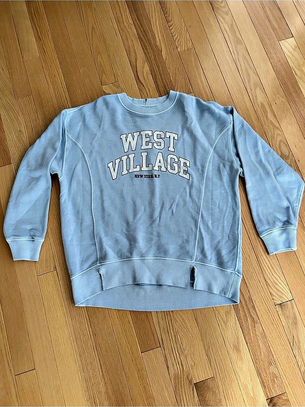 Aerie Graphic Sweatshirt Blue XXS